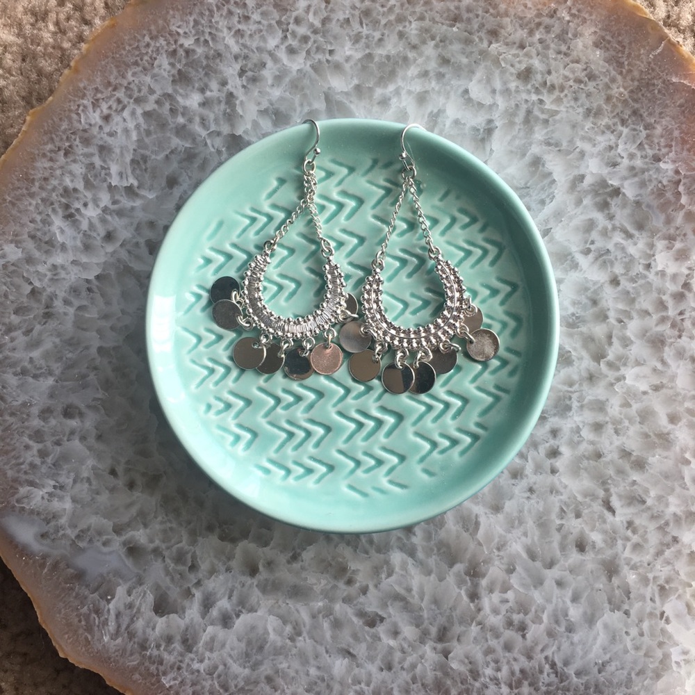 Silver earrings
